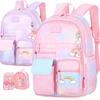 Школьный рюкзак для девочек - Милый радужный детский школьный портфель, Легкий эргономичный рюкзак на каждый день для учеников начальной школы, Школьные принадлежности