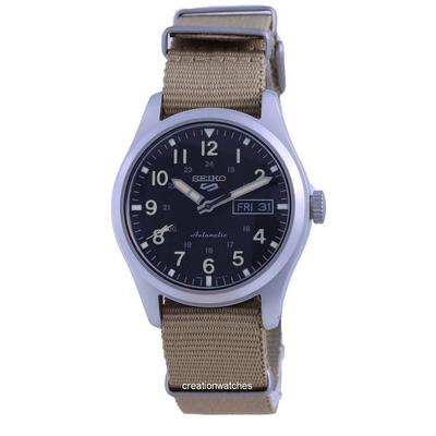 Автоматические мужские часы 5 Sports Field с черным циферблатом SRPG35 SRPG35K1 SRPG35K 100M