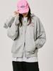 BT21 KOYA BASIC Худи на молнии 2024 Осень/Зима (Меланж Овсяный)