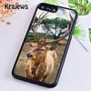 Krajews Олень Северный олень Животное Мягкий Чехол для телефона Крышка для iPhone 14 5 6s 7 8 plus XR XS 11 12 13 pro max Samsung S21 S22ultra Plus