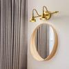 Vintage Bathroom Mirror Lights LED Vanity Wall Lamp 2/4heads Bronze Bedroom Makeup Mirror Front Lamps Hotel Home Indoor Lighting