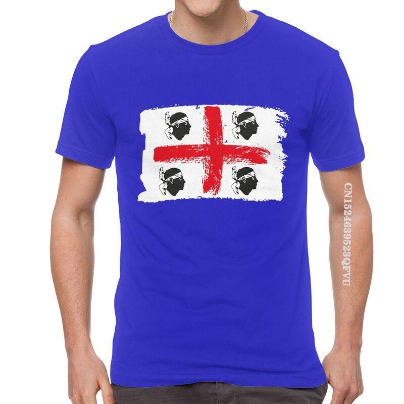 Sardinia Sardegna Flag Italy T Shirts Funny Italian Pride Tshirt Hip Hop T Shirt Men Oversized Tee Harajuku Fast Shipping