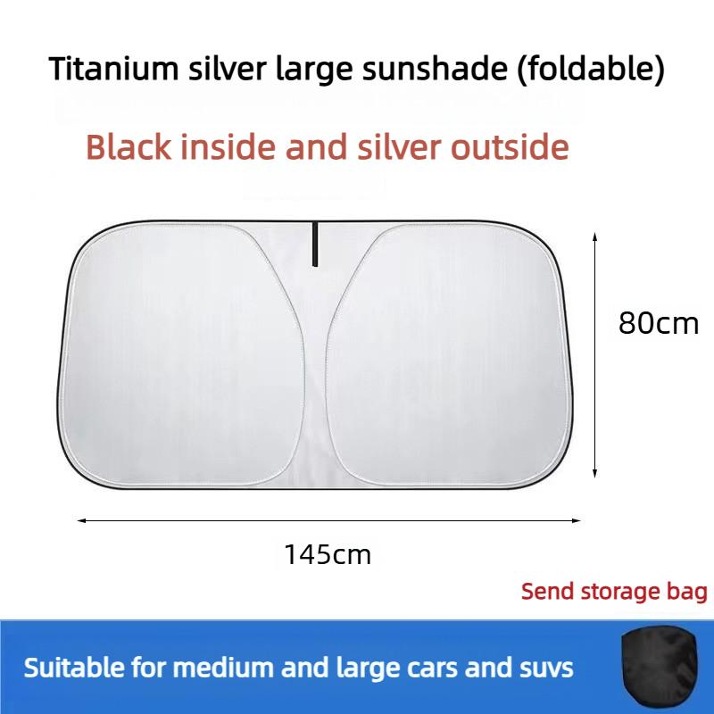 Foldable Car Windshield Sun Shade Reflective UV Protector Collapsible Front Window Sunshade Heat Insulation Shield for SUV Sedan