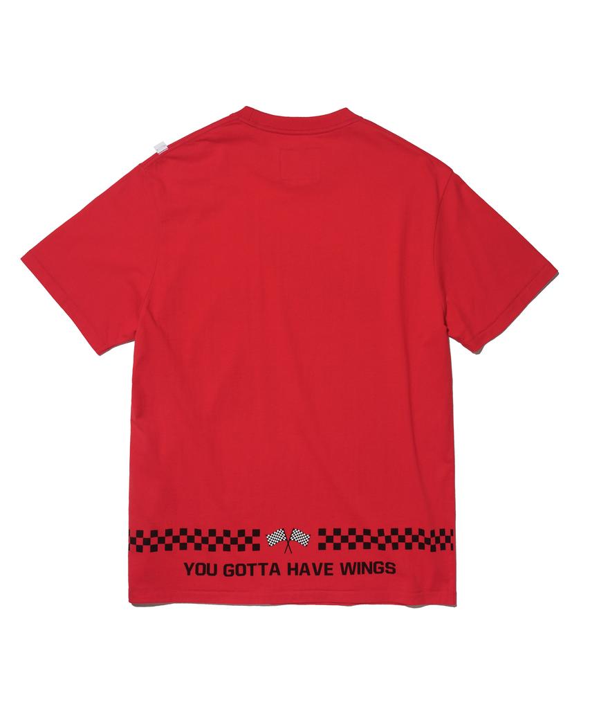 PHYPS MOTORCYCLE [Archive Line] Wing Logo Short Sleeve_Red