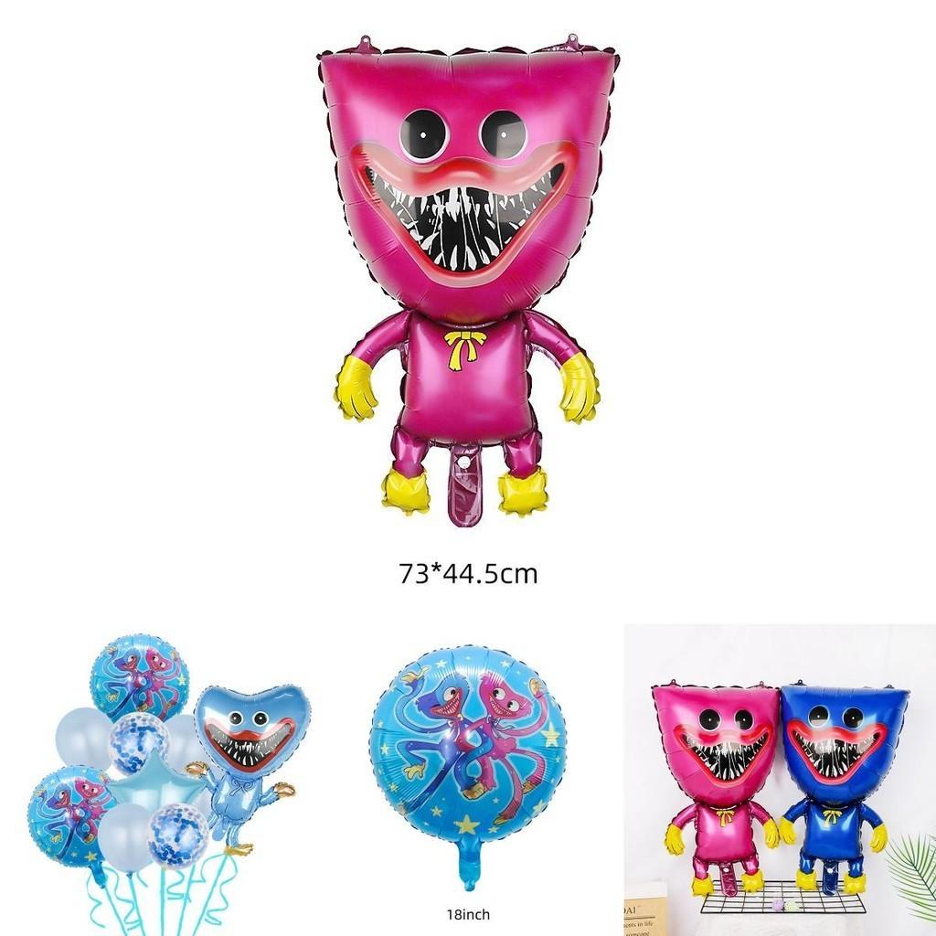 Набор воздушных шаров Poppy Playtime Huggy Wuggy для украшения детского дня рождения Высококачественный и простой в использовании