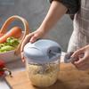 Ручной измельчитель продуктов с веревкой - Многофункциональный измельчитель овощей/мяса/чеснока, Кухонные гаджеты