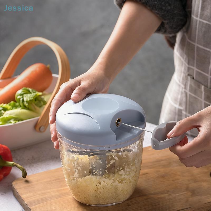 Ручной измельчитель продуктов с веревкой - Многофункциональный измельчитель овощей, мяса, чеснока, Кухонные гаджеты