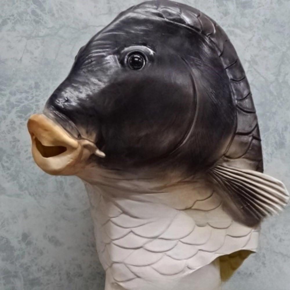 Eye-catching Goldfish Head Mask Vibrant Latex Material Perfect For Diy Projects And Festive Occasions