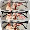 3Pcs Anti Radiation Blue Light Eyeglasses Square Metal Frame Computer Glasses For Women Men Replaceable Lens