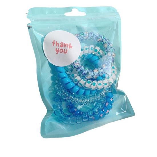 4/6 шт. веревки для волос водонепроницаемые телефонные кабели резинки для волос плавание купание маленькие эластичные