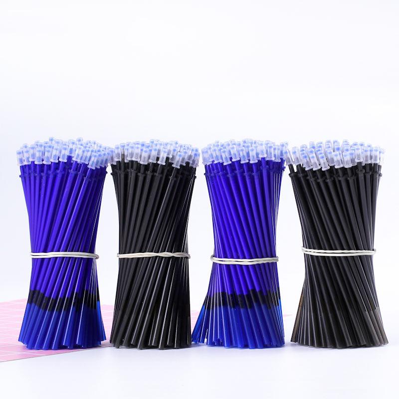 53Pcs/Set Erasable Gel Pen 0.5mm Erasable Pen Refill Rod Blue Black Ink Washable Handle For School Student Writing Stationery