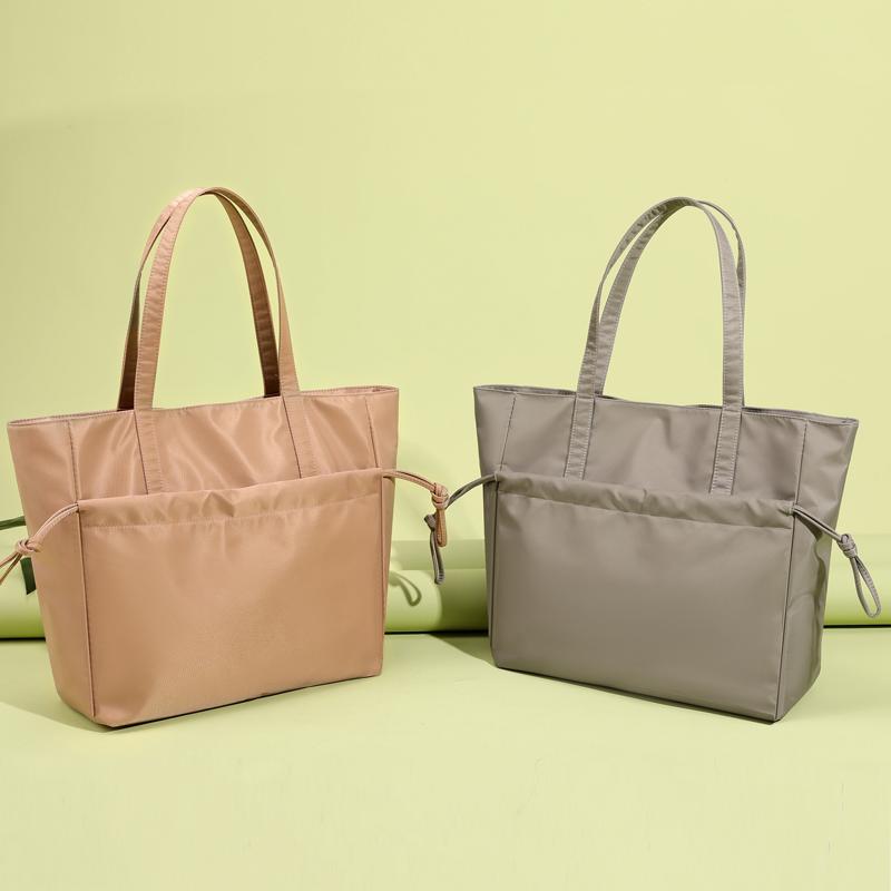 Большая вместительная сумка-тоут, легкая водонепроницаемая нейлоновая сумка, женская сумка через плечо