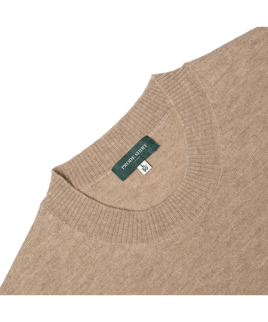 PRODESHIRT Бордовый Мягкий Трикотаж с Круглым Вырезом (бежевый)