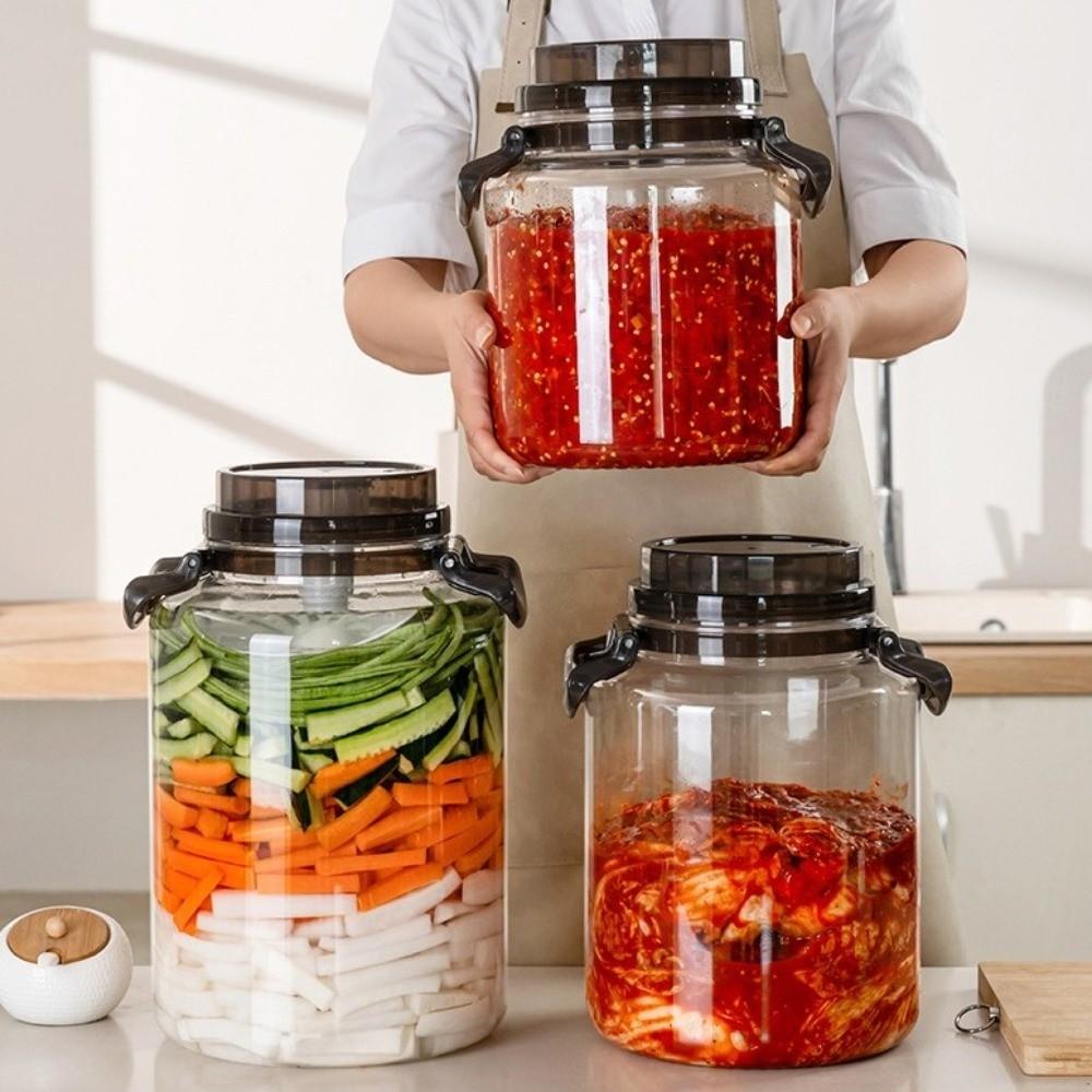 Large Capacity Airtight Storage Pitcher Food Grade Hermetic Food Box Fermentation Jar Fermentation
