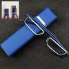 Comfy Light Half Frame Reading Glasses TR90 Resin Foldable Presbyopic Glasses or Women Fashion with Eyewear Case