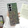 Гальванизированная серебристая рамка Чехол для телефона Phantom Glitter для Samsung Galaxy Z Fold 7 6 5 4 3 Красочный лазерный противоударный защитный чехол на заднюю панель