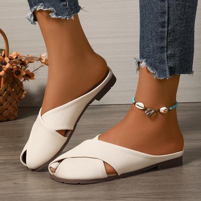 Модные женские тапочки 2025 Новые летние сандалии Полузакрытые туфли на мягкой подошве Модные универсальные женские тапочки Уличные шлепанцы Женские