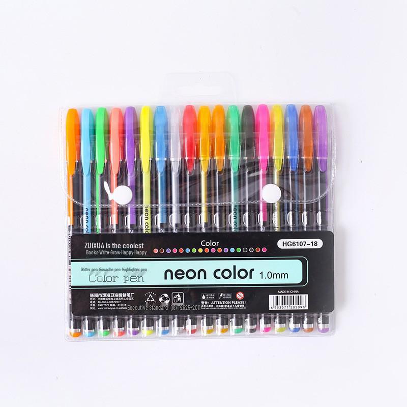 Гелевая ручка пастельных тонов большой вместимости с блестками для рисования и ведения дневника своими руками