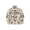 Li Ning Altay Rock Art Element Cardigan Fleece Hoodie Unisex Hoodie Light-Antique-Yellow AWDT711-1