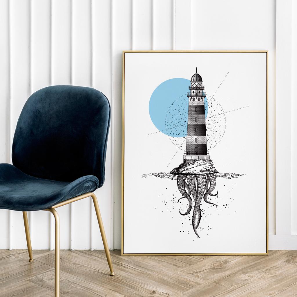Плакат «Осьминог Маяк»