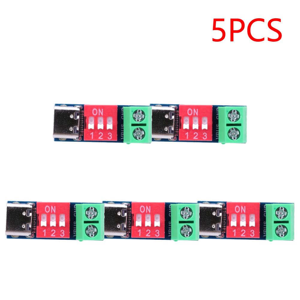 Модуль для проверки зарядки 5-20 В Регулируемое зарядное устройство Power Delivery Повышающий модуль USB Type-C Разъем напряжения Аксессуары для источника питания