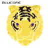 Tiger Head Brooch Animal Pins Women Men Brooch for Coat Suit Laple Pins New Year Gifts