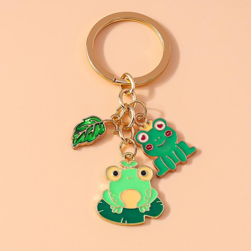 Cute Enamel Animal Duck Keychain Chicken Key Ring Pendant for Key Holder Women Girls Handbag Decor Handmade Jewelry Gift
