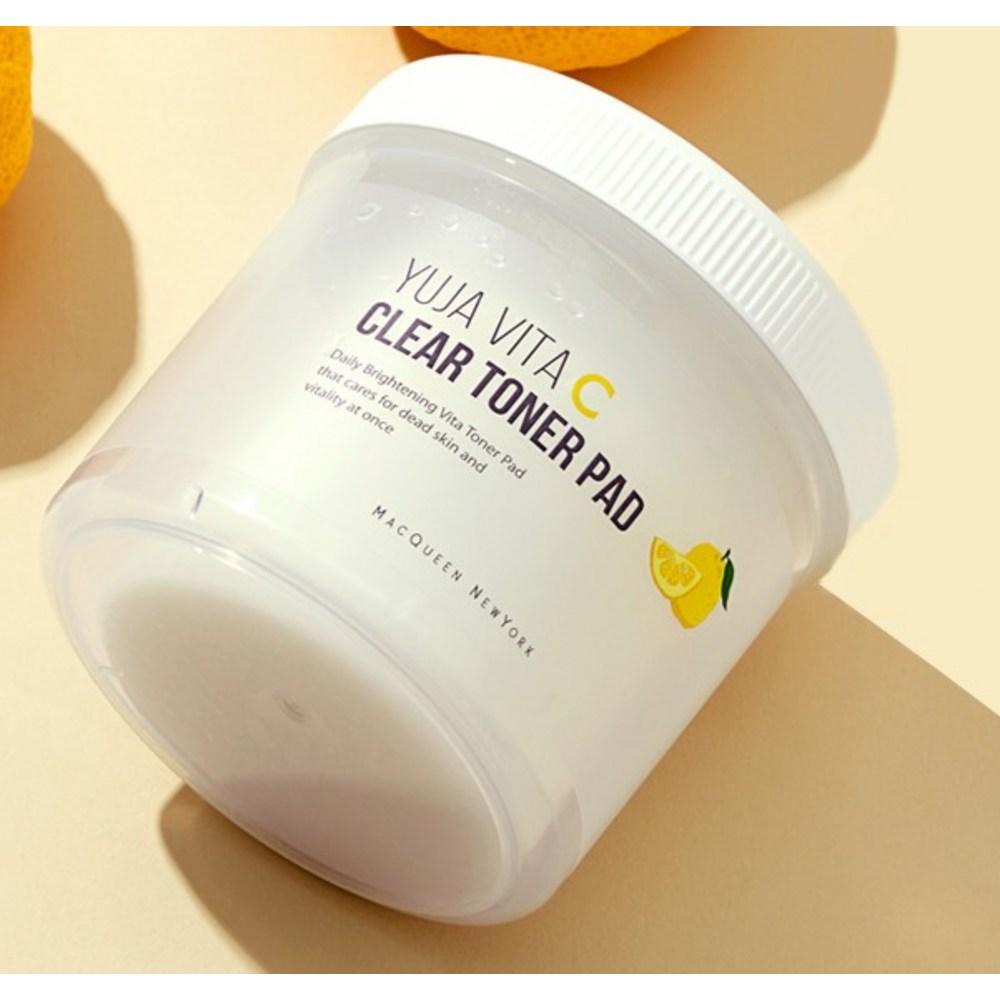 McQueen New York Yuzu Vita C Clear Toner Pad 240ml, 100 Pieces, 1 Piece