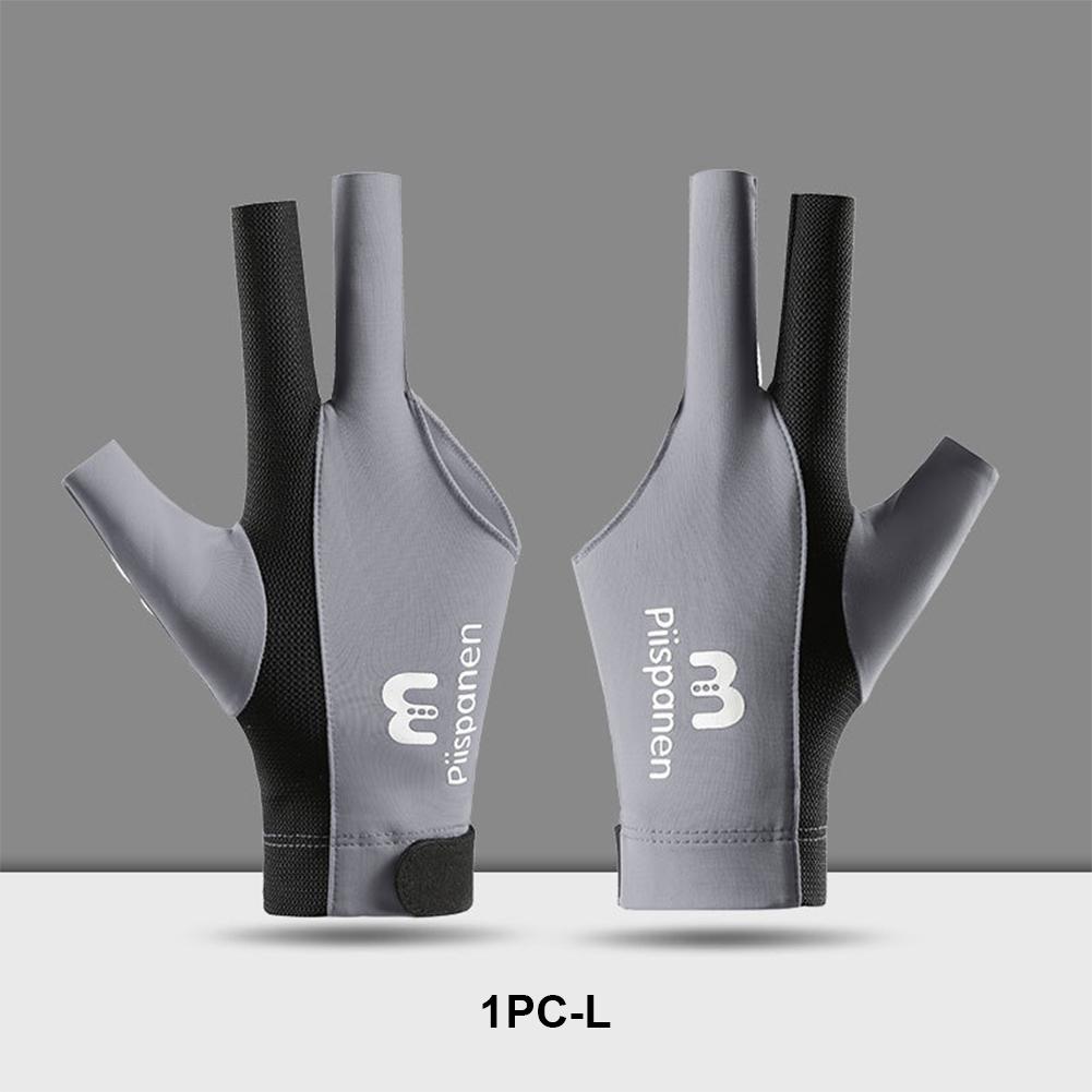 1шт трехпалые бильярдные перчатки сшитый дизайн дышащие нескользящие самоклеящиеся перчатки из ткани фиксированные принадлежности для бильярда