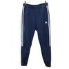 Adidas Track Pants L Navy Jersey 3-Line Tapered Men's Used
