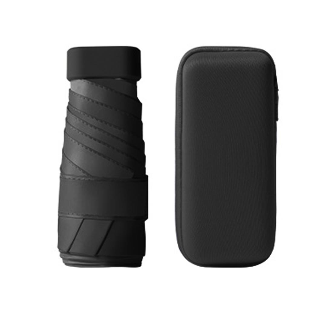 Мини складной зонт от солнца, портативные капсульные зонты от солнца с ящиком для хранения, наружные зонты от дождя для шопинга и путешествий