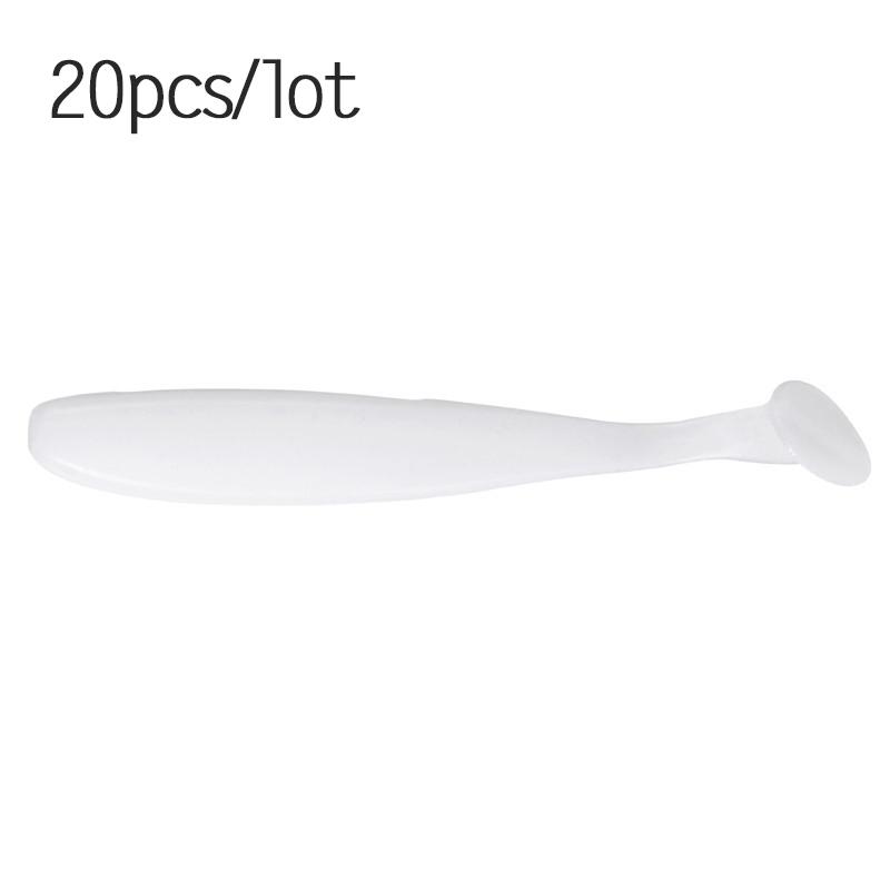 Worms Soft Fishing Lures Multi Colors 20pcs/lot Silicone Rubber Baits Tackles