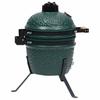 2 in 1 Kamado Grill Smoker Ceramic 56 cm Green