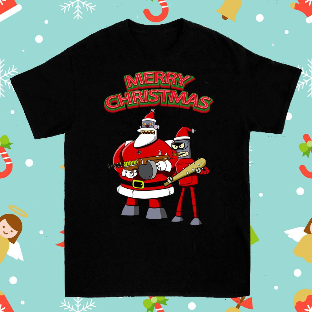 Futurama Merry Christmas TShirt Unisex Cotton Tee All Sizes MO338 Unisex T-Shirt