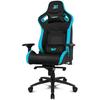 DRIFT GAMING Chair DR600 -DR600BL - Chaise De Jeu Professionnelle, Similicuir, Accoudoirs 4D, Piston De Classe 4, Mécanisme Frog,