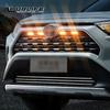 Для Toyota RAV4 XA50 аксессуары светодиодные дневные ходовые огни автомобиля крышка двигателя украшения свет указатель поворота
