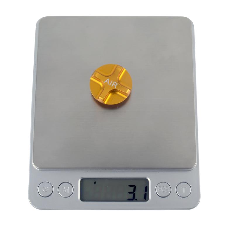 ZTTO Aluminum Alloy Air Valve Cap for Mountain Bike Suspension Fork CNC Machined Air Chamber Cover Blue/Gold