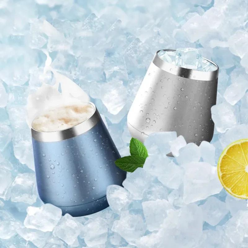 304 Нержавеющая сталь Кофейная чашка Вакуумный термос Чашка в форме яйца Двухслойная теплоизоляция Бытовая чашка для молока Сока Пива Воды