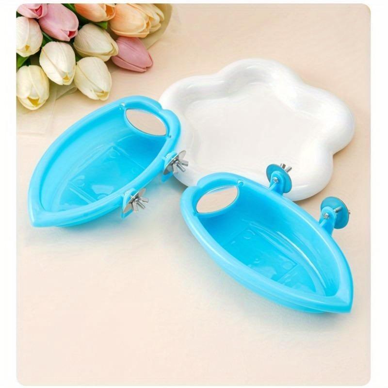 Душевые принадлежности для попугаев с зеркалом, аксессуары для птичьей клетки, игрушки для домашних животных, зеркальная ванна для птиц, клетка для домашних животных, ванна для попугаев