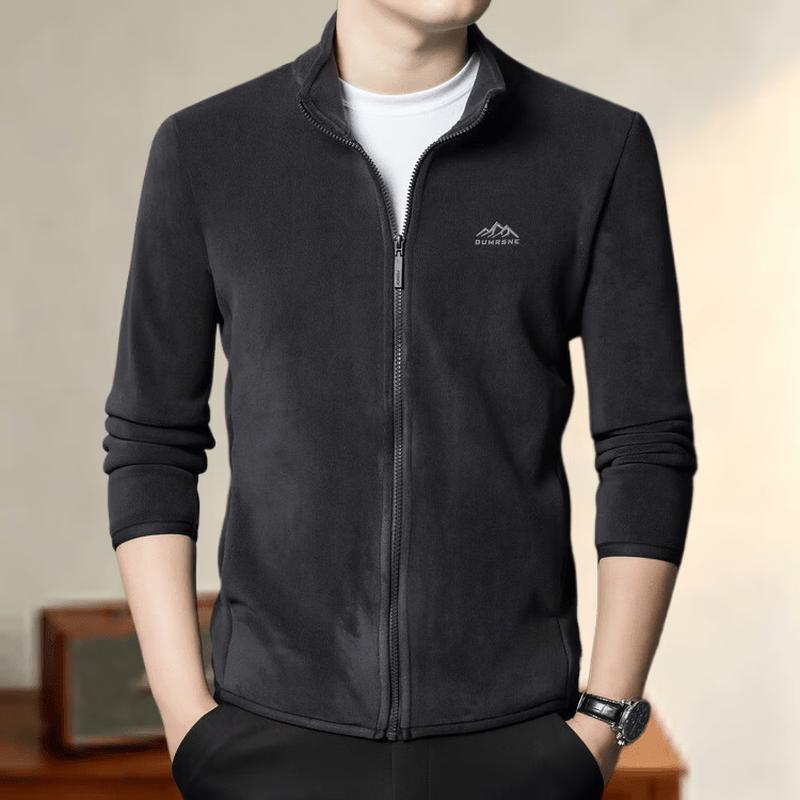 VEE KELLEN Men's Fleece Stand-Collar Casual Jacket