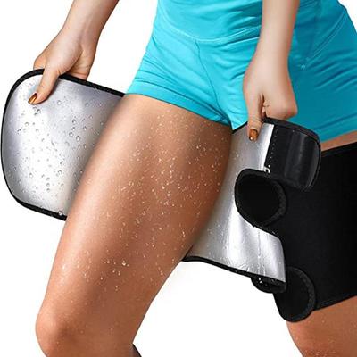 1 пара унисекс регулируемых сауна-бандажей для бедер для похудения - формирующие рукава для ног для уменьшения отечности, спортивные фитнес-протекторы для ног