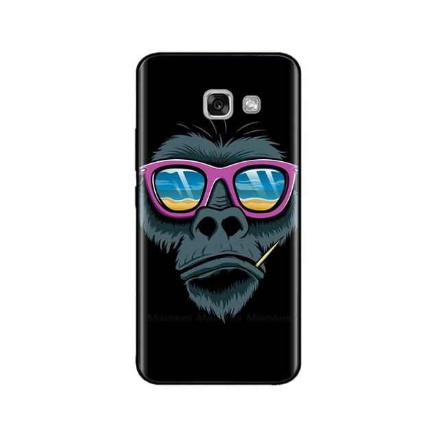 For Samsung Galaxy A3 2017 Case Silicon Soft Black Case For Samsung A7 A5 A3 2017 Case Cute Printed Tpu Bumper Phone Cover