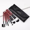 7pcs Red Makeup Brushes Powder Foundation Blusher Face Kabuki Brush Pincel Maquiagem Cosmetics Tools Make Up