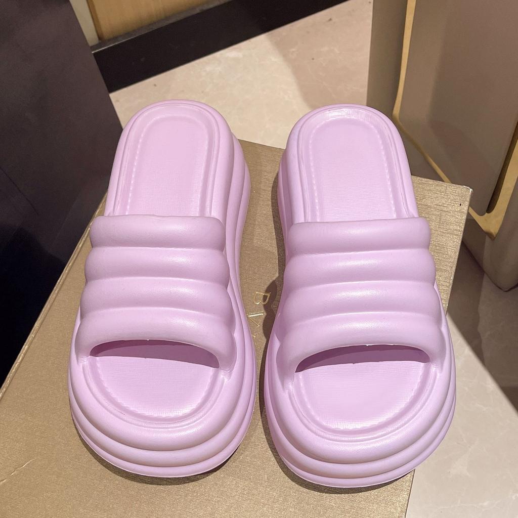 Fashion Summer Women Slippers Chunky Platform Comfort Beach Shoes Slides Ladies Soft Sole Non-Slip Sandals Wear-resisting Shoe 2025