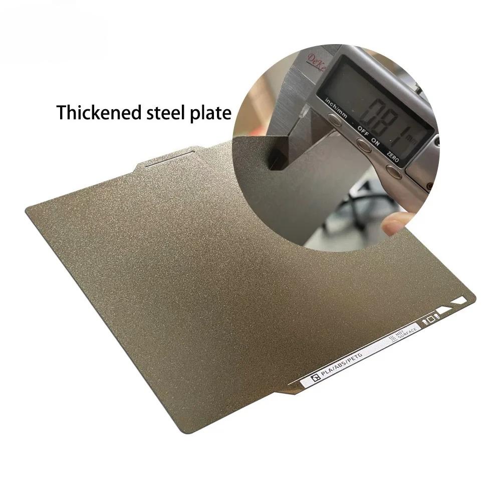 Textured PEI Build Plate Double Sided Thickened Spring Steel Sheet with QR Code Wear Resistant PEIBed for BambuLab P2S 3DPrinter