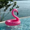 Надувной круг для плавания Фламинго для взрослых - Очень большой 120 см, Надувной плавательный круг, Большой водный аттракцион, Идеально подходит для серфинга и использования в бассейне, Водный плавательный круг