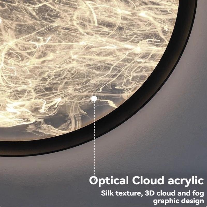 2024 Новые светодиодные круглые светодиодные потолочные светильники Современные простые гостиная спальня кабинет акриловая люстра скандинавское внутреннее освещение декор