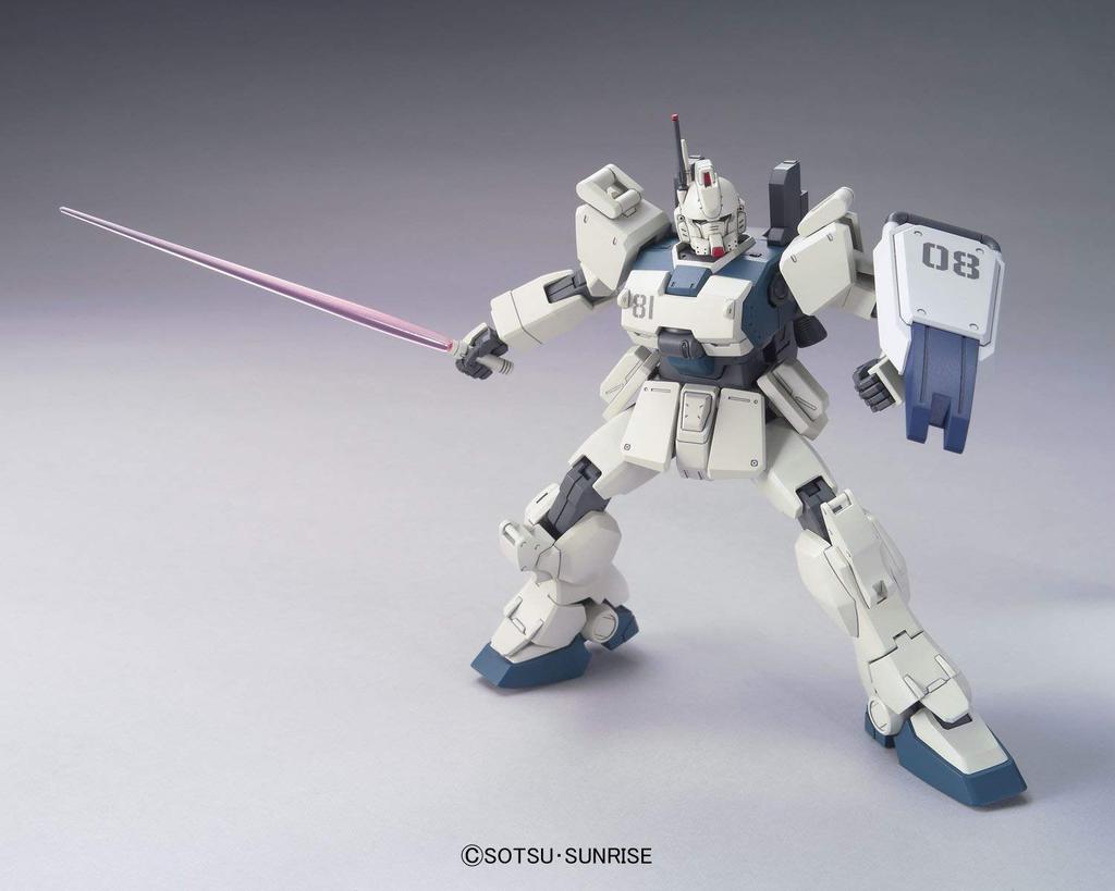 Bandai HGUC Mobile Suit Gundam RX-79 Ez-8 Gundam 1/144 Scale Pre-colored Plastic Model Kit
