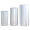 3 Pcs Party Cylinder Pedestal Stand Cover Plinth Pillar Decorative Sleeves Birthday Party Wedding Decor Dessert Base Wrap Cloth Party Planner