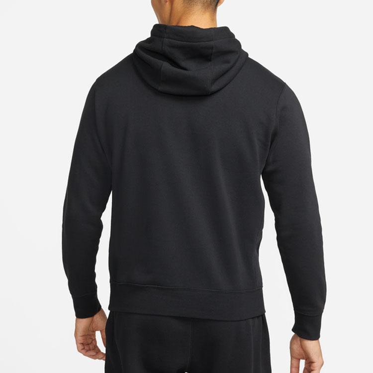 Nike Повседневная флисовая толстовка с буквенным принтом и логотипом, мужские топы, черные DM1237-010